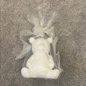 NWT Mud Pie Teddy Bear Piggy Bank with Crown